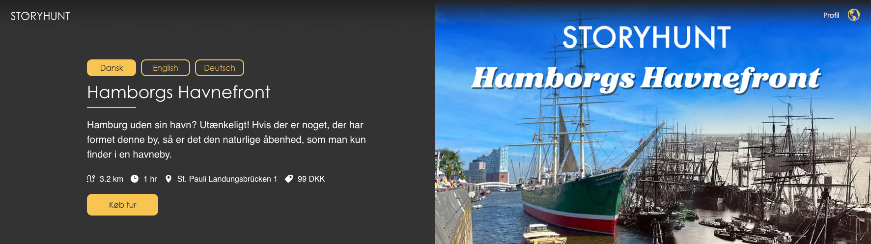 Storyhunt lydguide Hamborgs havn