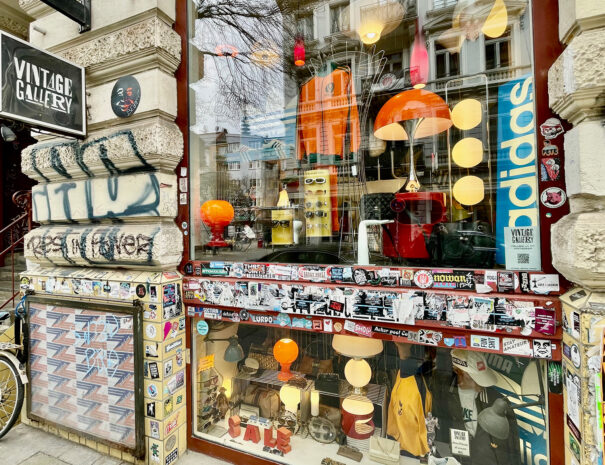 Vintage butikker i Hamborgs kreative kvarterer