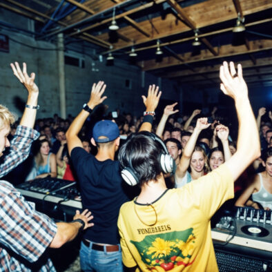 Techno rave i Hamborg