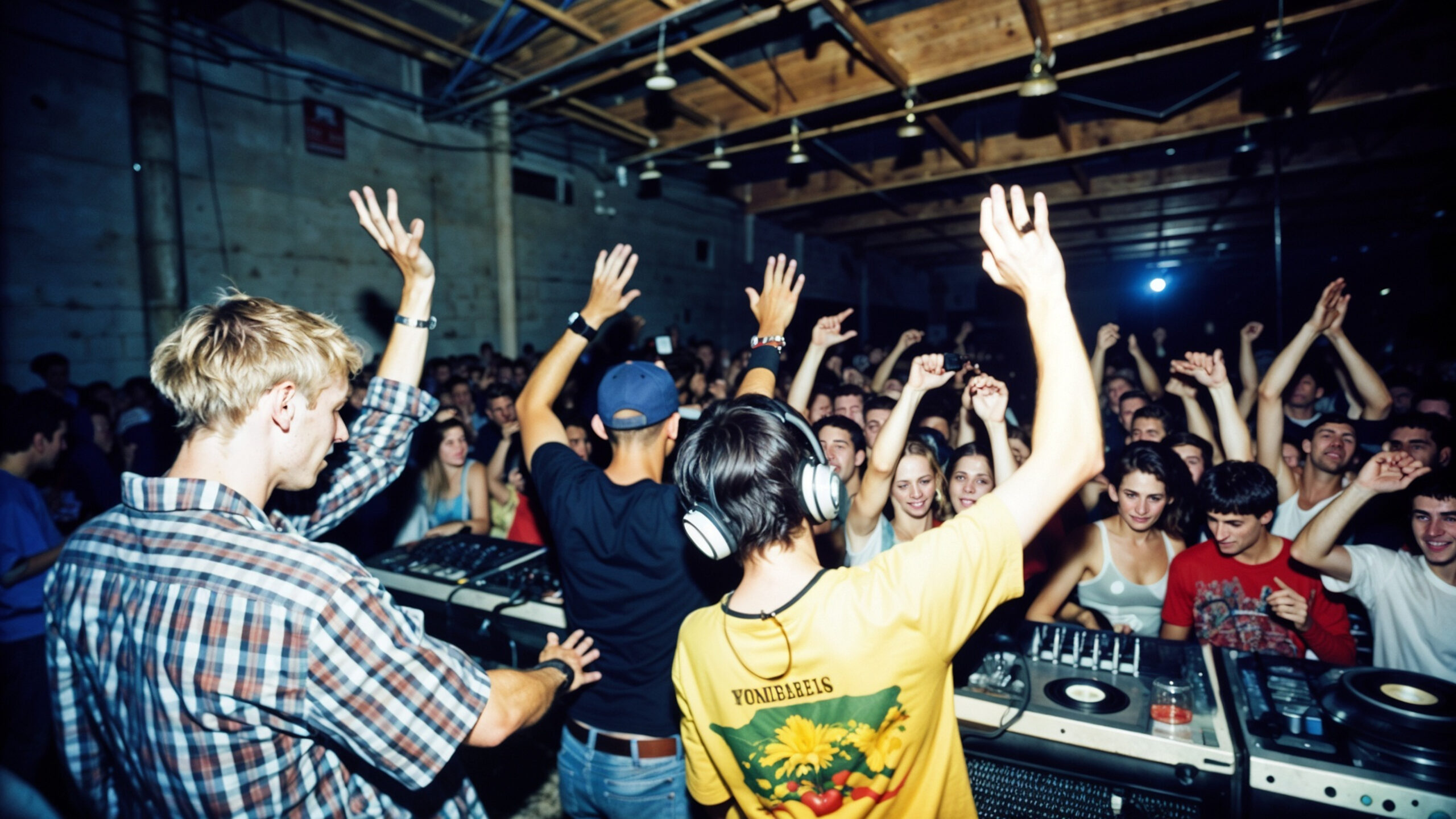 Techno rave i Hamborg